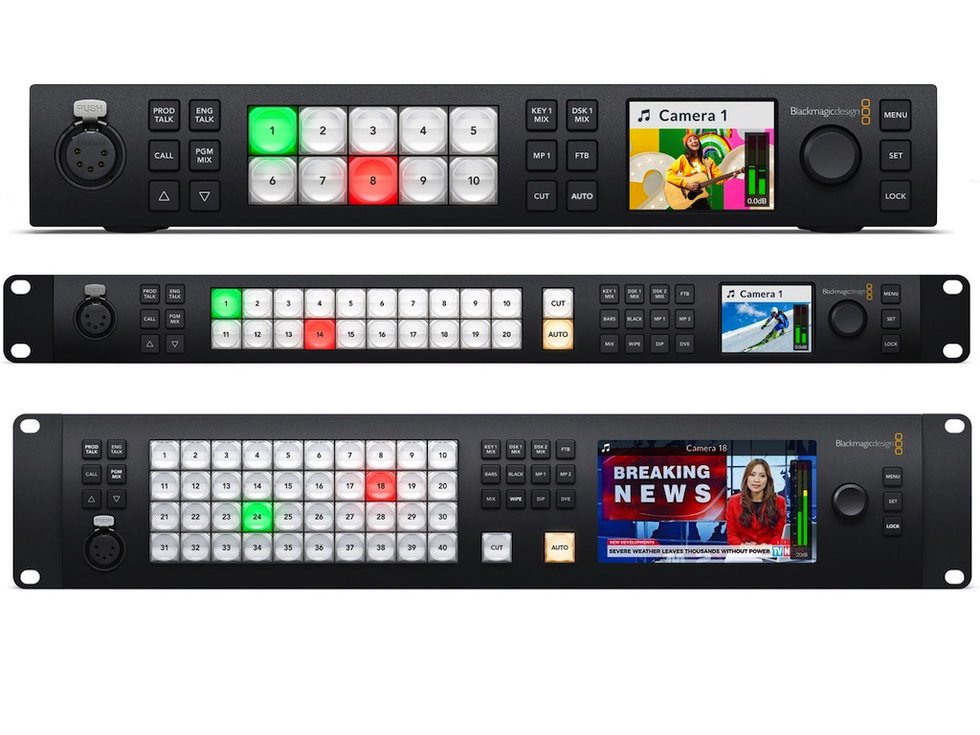 Blackmagic Design Announces New ATEM Constellation HD Switchers